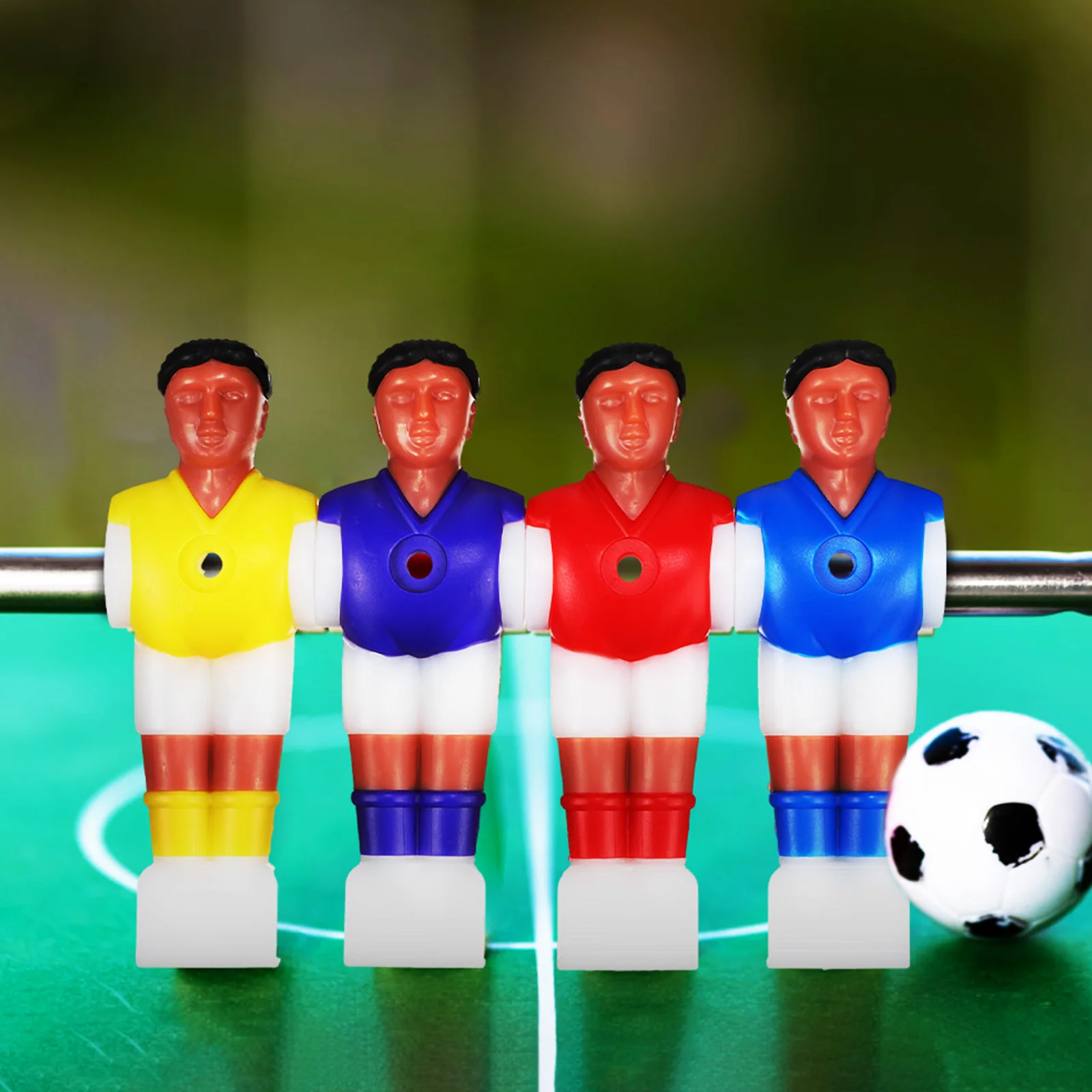 8 Pcs Football Machine Desk Game Foosball Players Figures Table Soccer Resin Villain Athletes Dolls