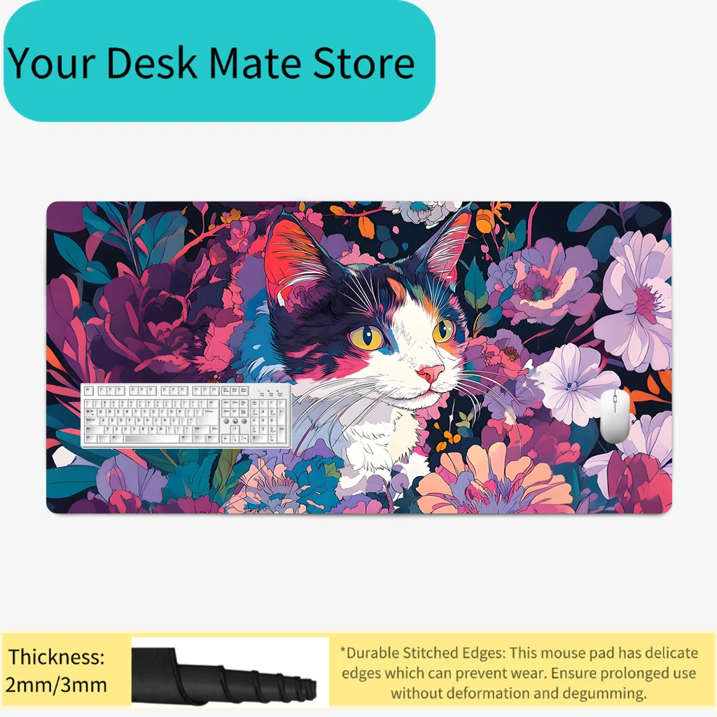 Super large high-end gaming pad Mechanical keyboard mousepad Home office computer rubber non-slip desk mat extended writing m