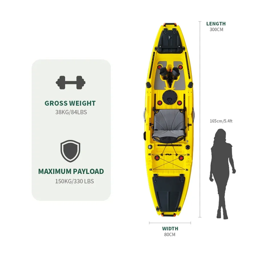 

Fishing Kayak Pedal Kayak for 1 Persom