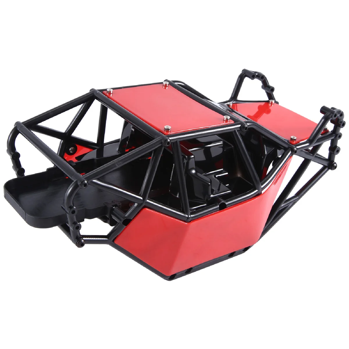 Rock Buggy Body Shell Chassis Kit for 1/10 RC Crawler Car Axial SCX10 II 90046 UTB10 Capra,Red SSQ