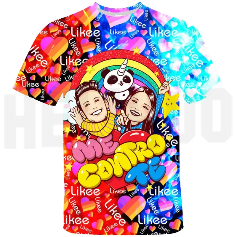 Me Contro Te Gadget Women TShirts Children Party Cartoon 3D Summer Short Sleeve T-Shirt Compleanno Costume Clothes Streetwear