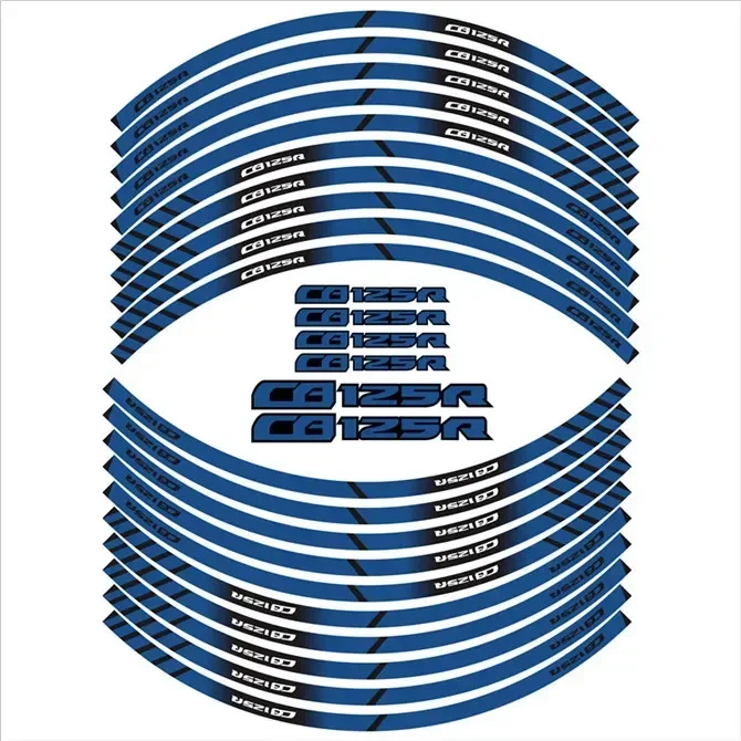لهوندا CB125R قطع غيار الدراجات النارية كفاف عجلة الديكور ملصق لاصق لامع ورائع-D الملحقات