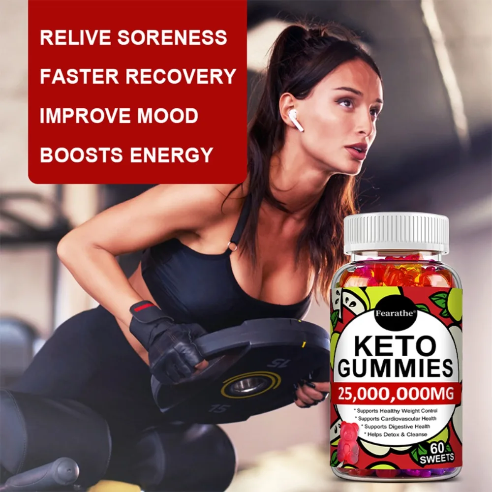 Keto + ACV Gummies - Supports Digestion, Metabolism, Gut Detoxification and Cleansing
