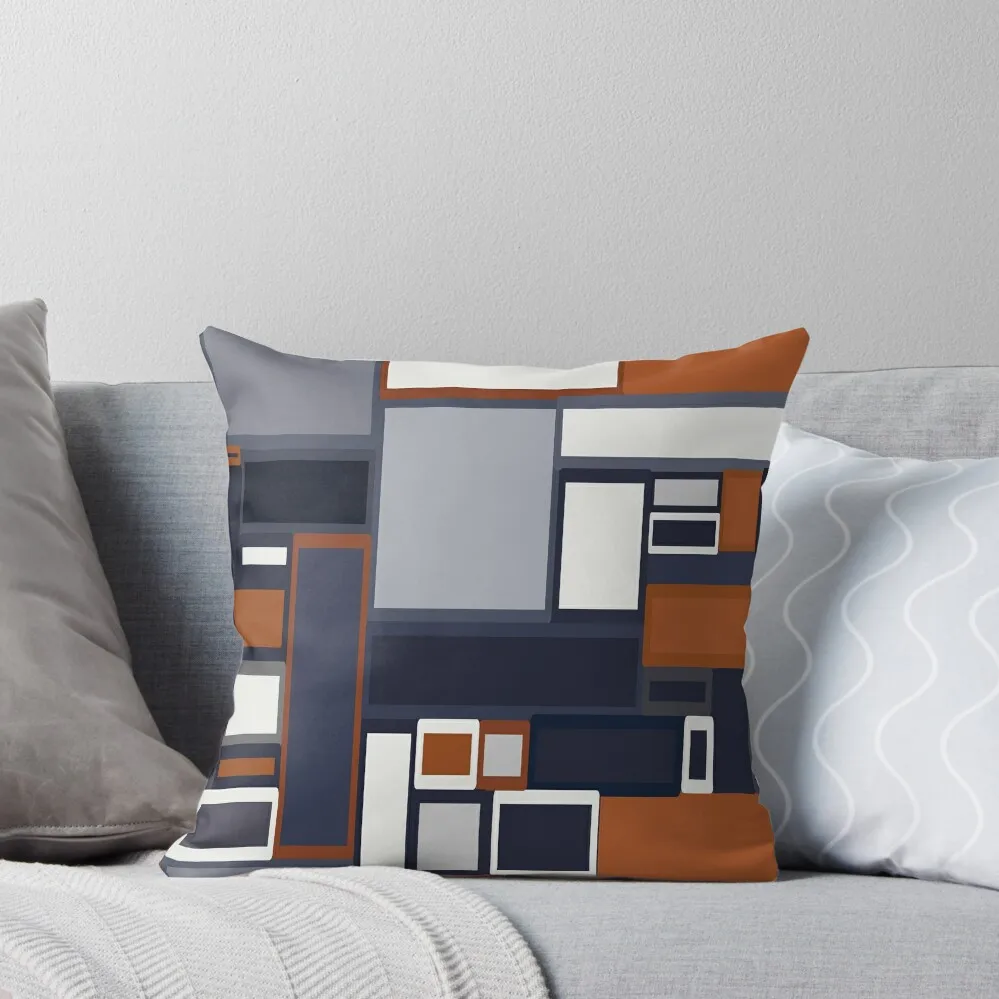

Navy & Rust Mid Century Throw Pillow Cushions For Children Cushions For Sofa Pillowcases For Pillows Covers Sofas pillow