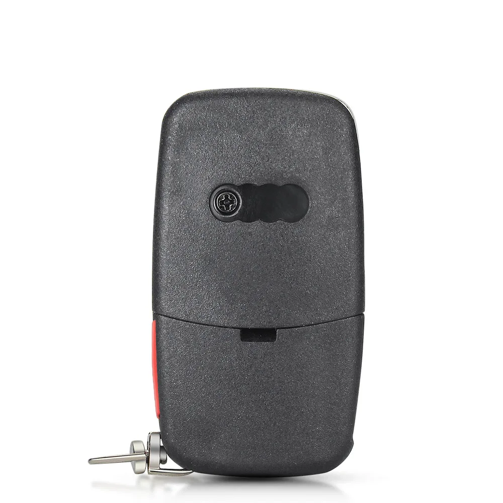 Keyyou ใหม่5ชิ้นสำหรับ Audi TT A2 A3 A6 A4 A8 TT Quattro CR2032/CR1616 2/2 + 1/3/3 + 1ปุ่มกุญแจรถยนต์แบบพับได้เคส