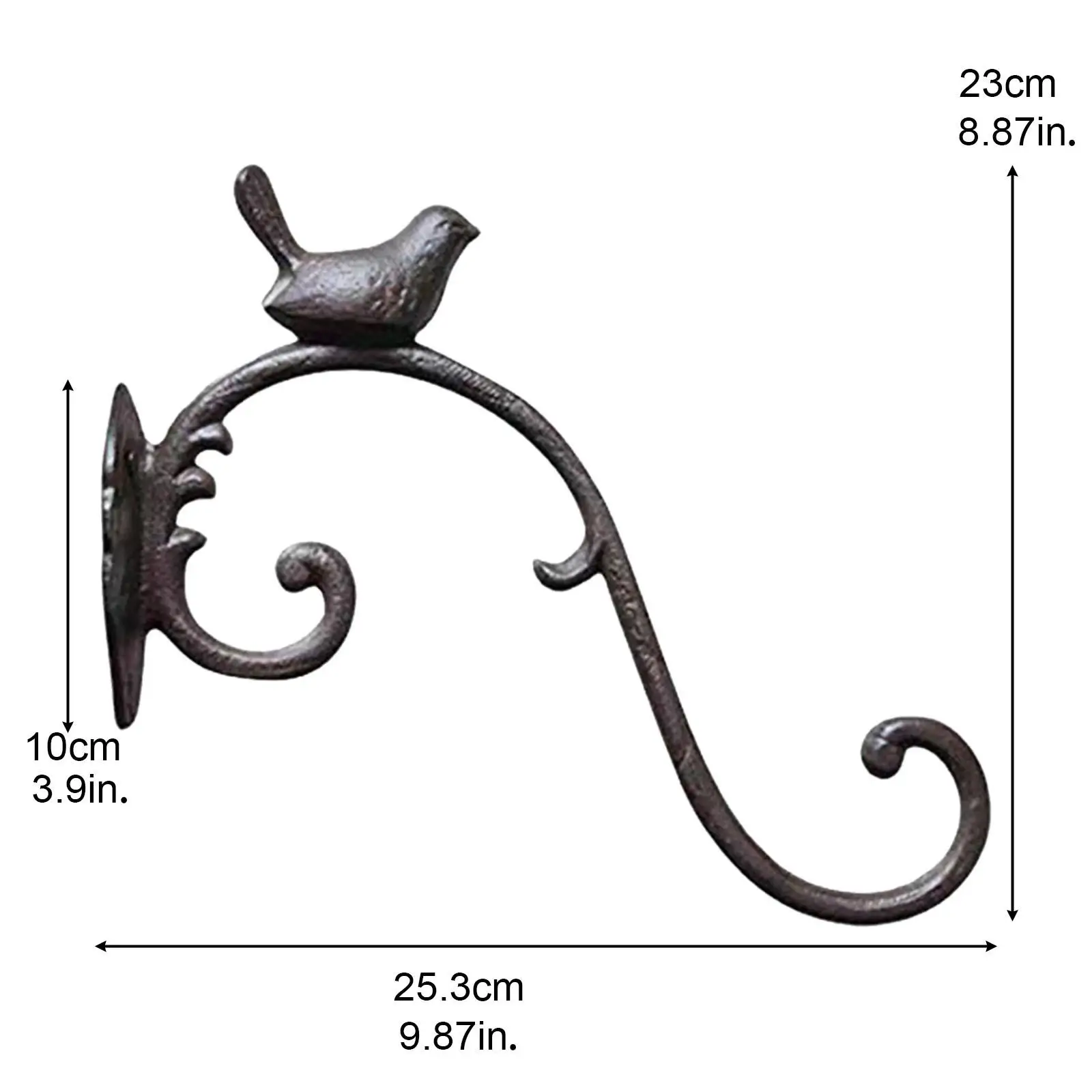 Metal Hanging Plant Hook Holder Patio Decoration 9.8\