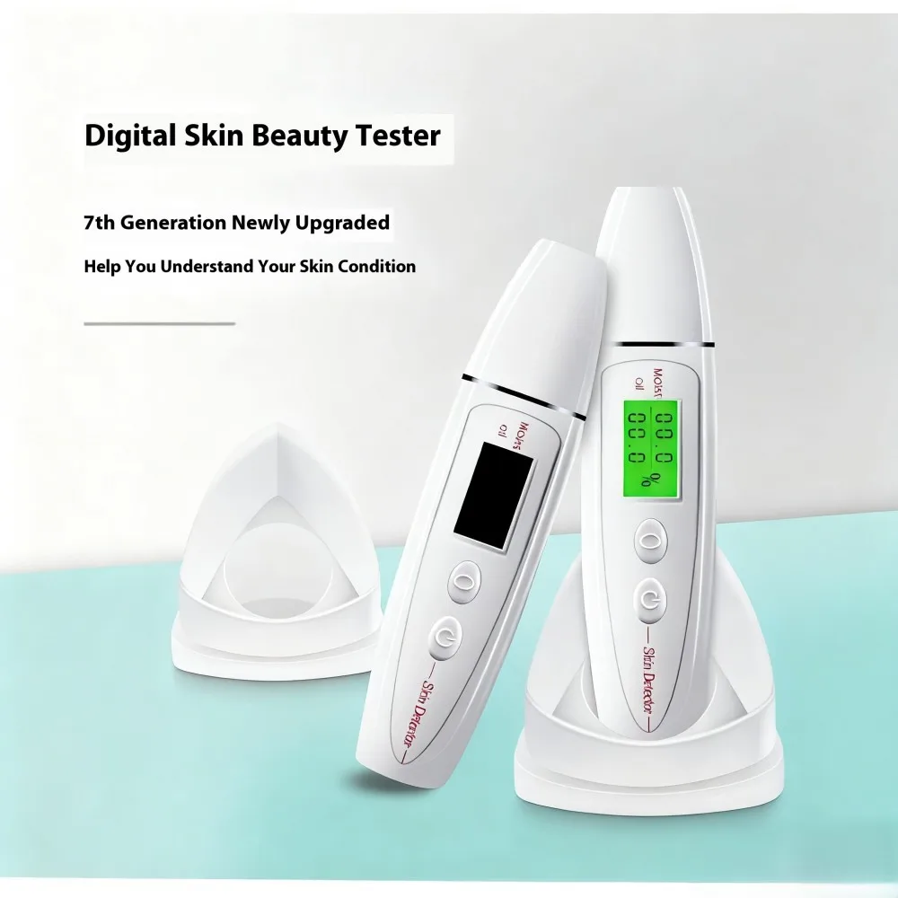 Face Skin Tester Skin Analyzer Digital Moisture Tester Water Oil Monitor Portable Aesthetic Skin Care Skin Diagnostic Device