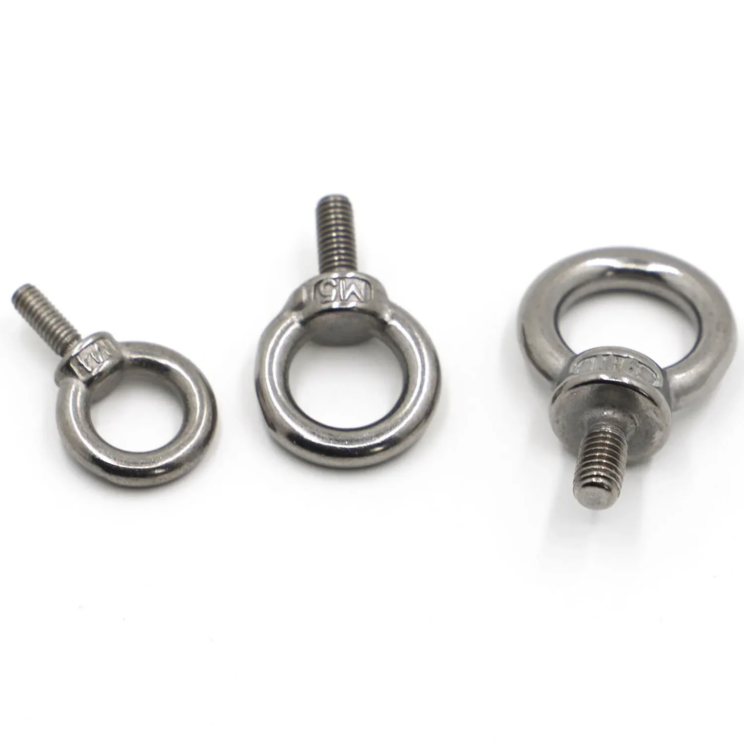 M3 M4 M5 M6 M8 M10 M12 DIN580 Eye Bolt 304 Stainless Steel Marine Lifting Eye Screw Ring Loop Hole for Cable Rope Eyebolt