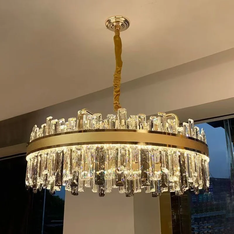 

Light Luxury Living Room Crystal Chandelier Home Decoration Ceiling Pendant Lamps Modern Ceiling Chandelier Led Ceiling Light