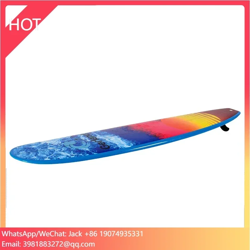 مصنع الجملة تصميم مخصص EPS رغوة ألياف الكربون الكاملة المضادة للصدمات لوح ركوب الأمواج القصير لاستخدام مياه المحيط