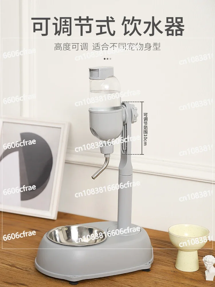 Dog water dispenser, pet water dispenser, feeding cats without wetting their mouths, cats automatically water out