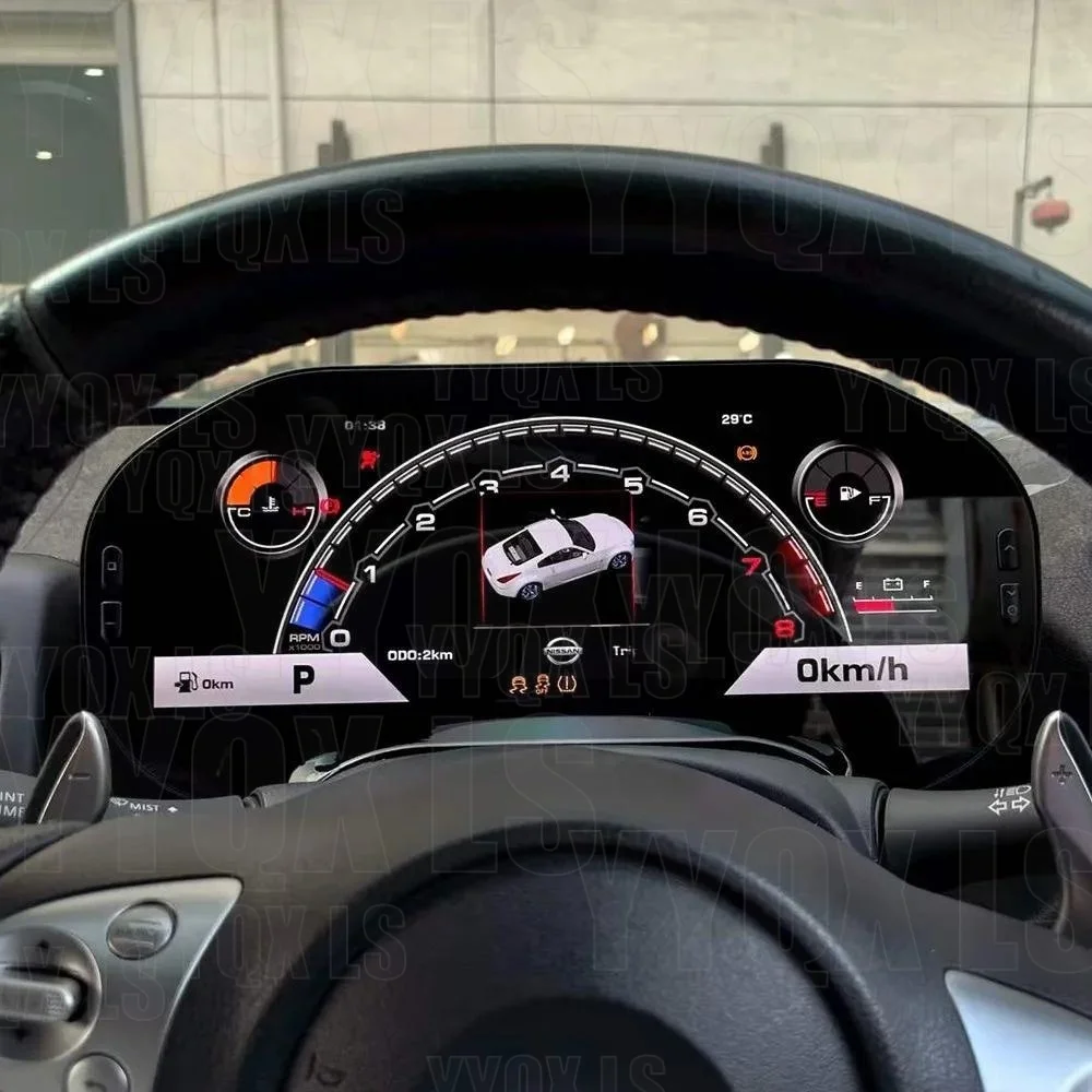 Digital LCD Cluster For Nissan 350Z 370Z 2002-2008 Car Dashboard Panel Virtual Cockpit Instrument No Programming Required