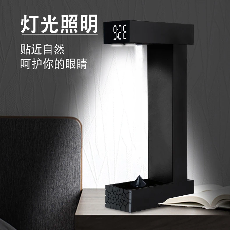 Anti-gravity Water Drop Reverse Flow Magnetic Levitation Gravity Hour Glass Table Pendant Perpetual Motion Machine