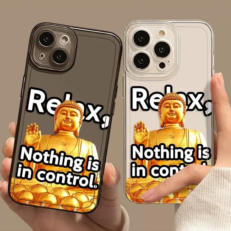 

Buddhism Sakyamuni Men Phone Case For iPhone 17 13 12 11 14 15 16 Pro Max Mini Air Soft Shockproof Silicone Cover