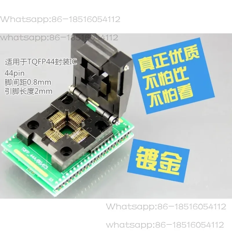 TQFP44 Om DIP40/44 Programmering Burn-In Socket Adapter Ic Testzitplaats Enkele Chip Microcomputer Chip Patch Adapter seat
