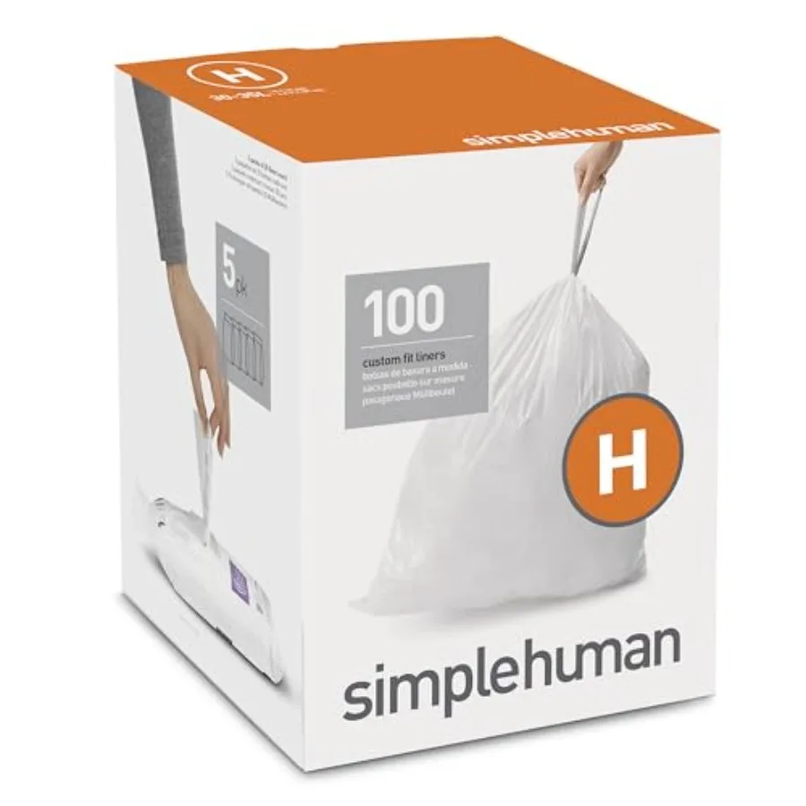 

Code H Custom Fit Drawstring Trash Bags in Dispenser Packs 100 Count 30-35 L/ 8-9.2 Gallon