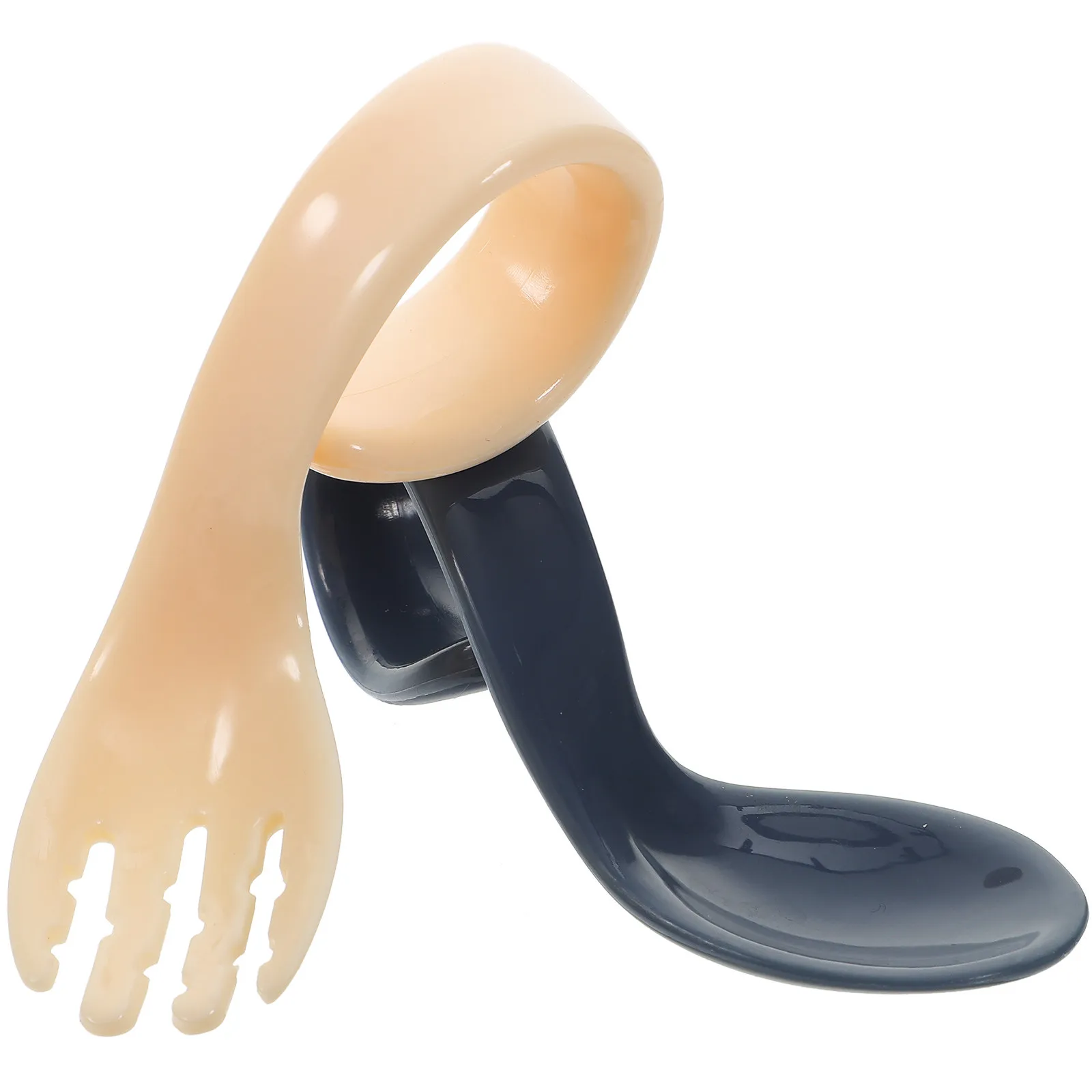 

1Set Infant Feeding Set Curved Spoon Fork for Toddlers Non-Slip Handle Bpa-Free Heat Resistant Baby Training Utensils