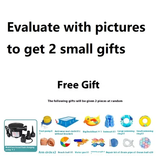 Imagen 2 del producto Piscina inflable para el hogar, piscina rectangular grande portátil para adultos