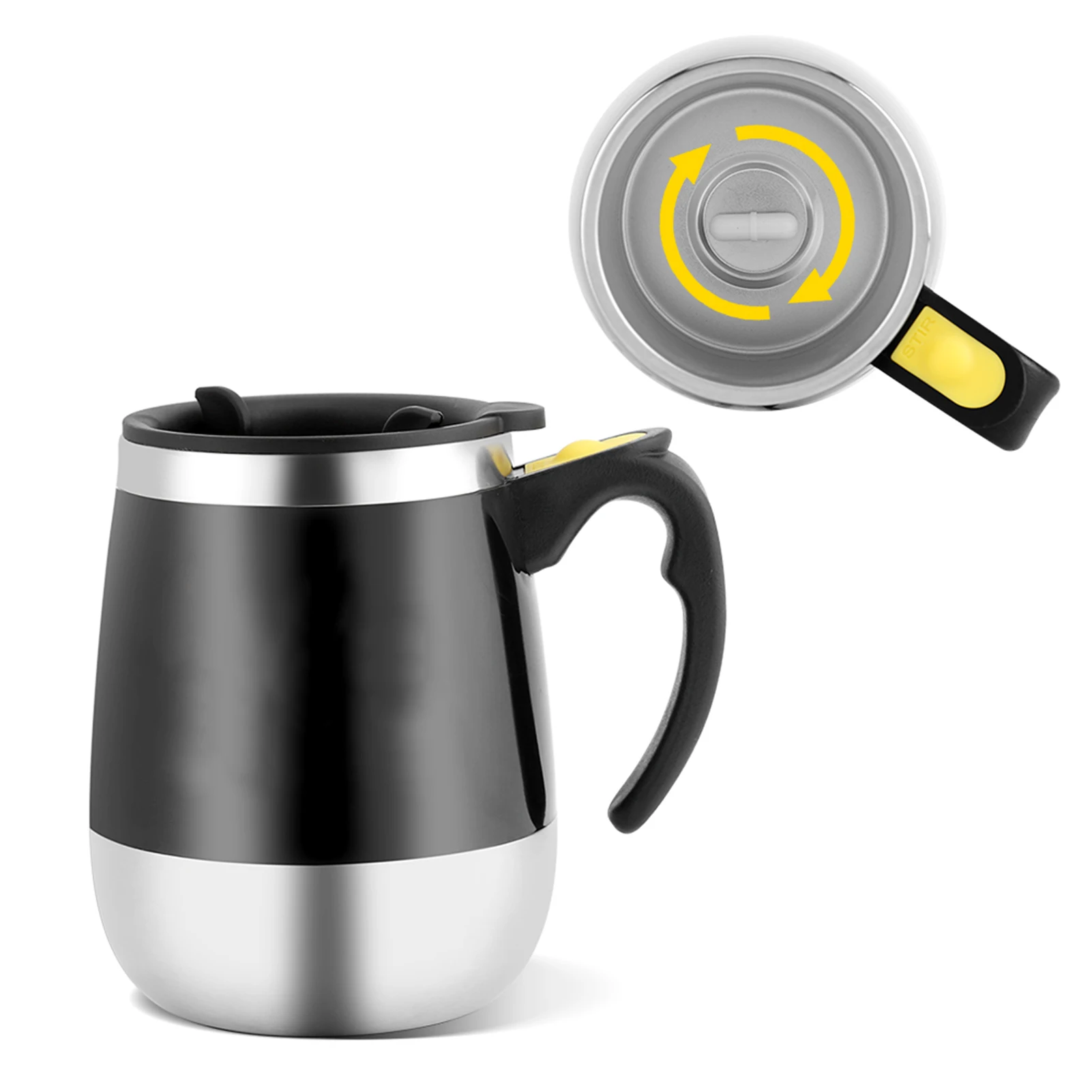 

Electric Magnetized Cup, Automatic Stirring Cup, Electric Stainless Steel Self Mixing Cup Magnetic Stirring Coffee Mug