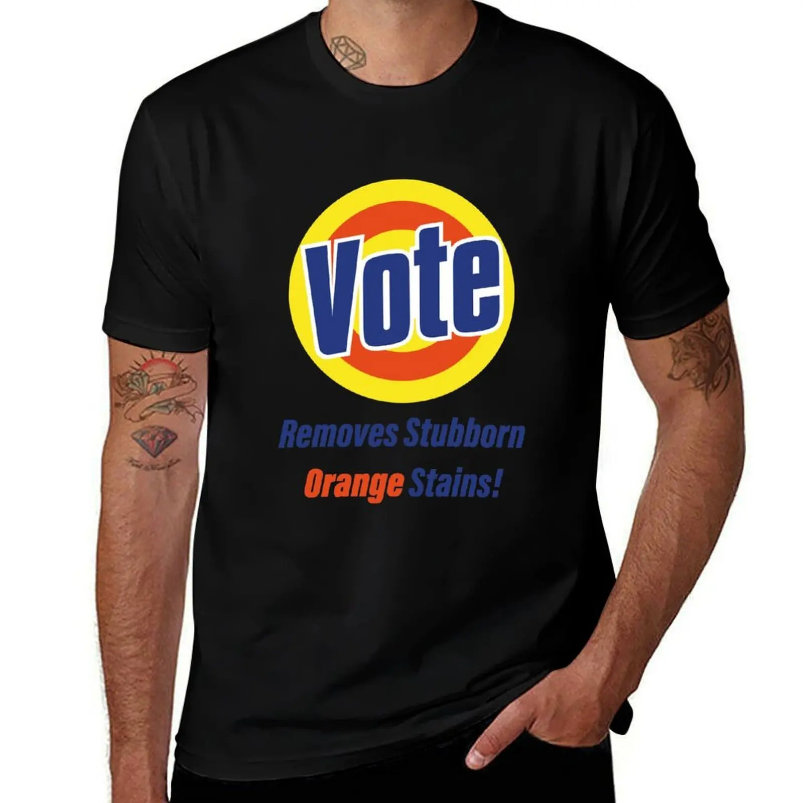 Vote Removes Stubborn Orange Stains Vote or die T-Shirt T-shirt imprimé en coton doux