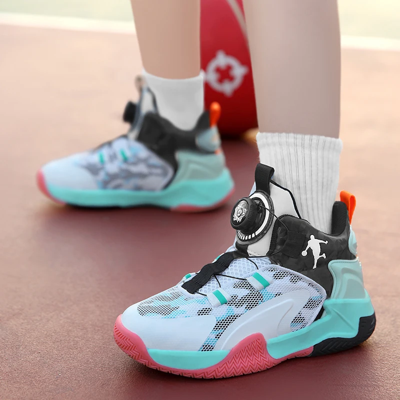 

Outdoor Children Sport Shoes Boys Sneakers Non-slip Child Trainer Basket Shoes Kids Basketball Shoes Sneakers Sportschuhe Kinder