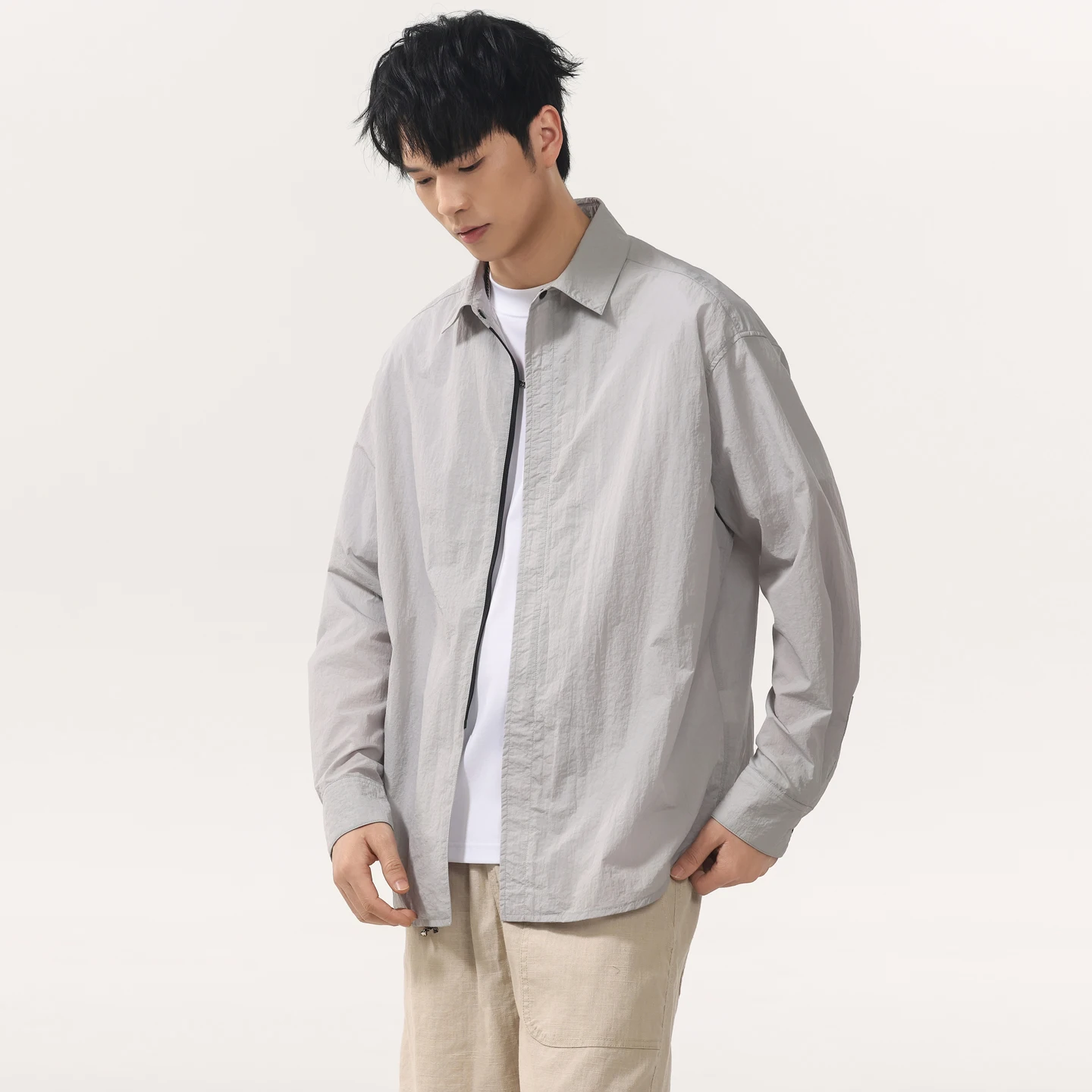 Men\'s Japanese Streetwear Cityboy Outdoor Quick Dry Sport Sweatshirts Sunscreen Shirt Women Oversize Blouses Tops