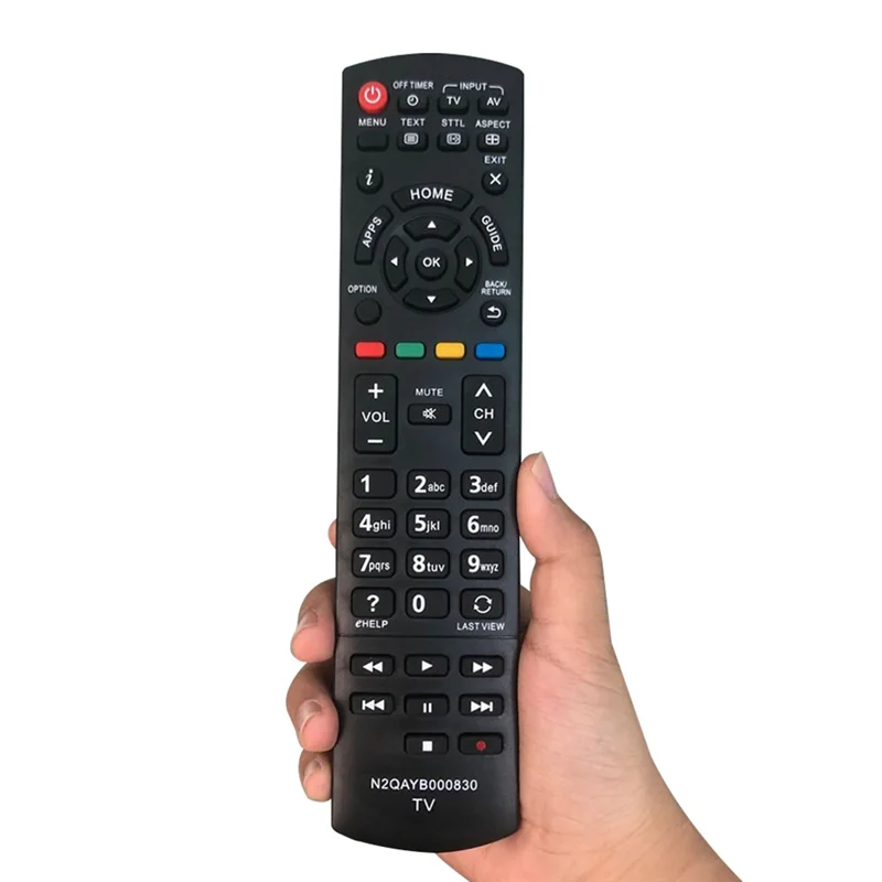 Replacement TV Remote Control Compatible for Panasonic N2QAYB000830 Television