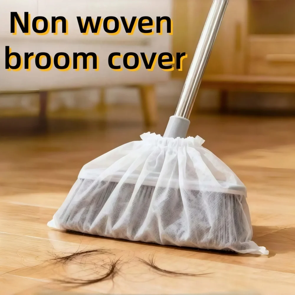 Disposable Broom Cover Dust Removal Cover Non-Woven Fabric for Sweeping, Cleaning, Wiping The Floor