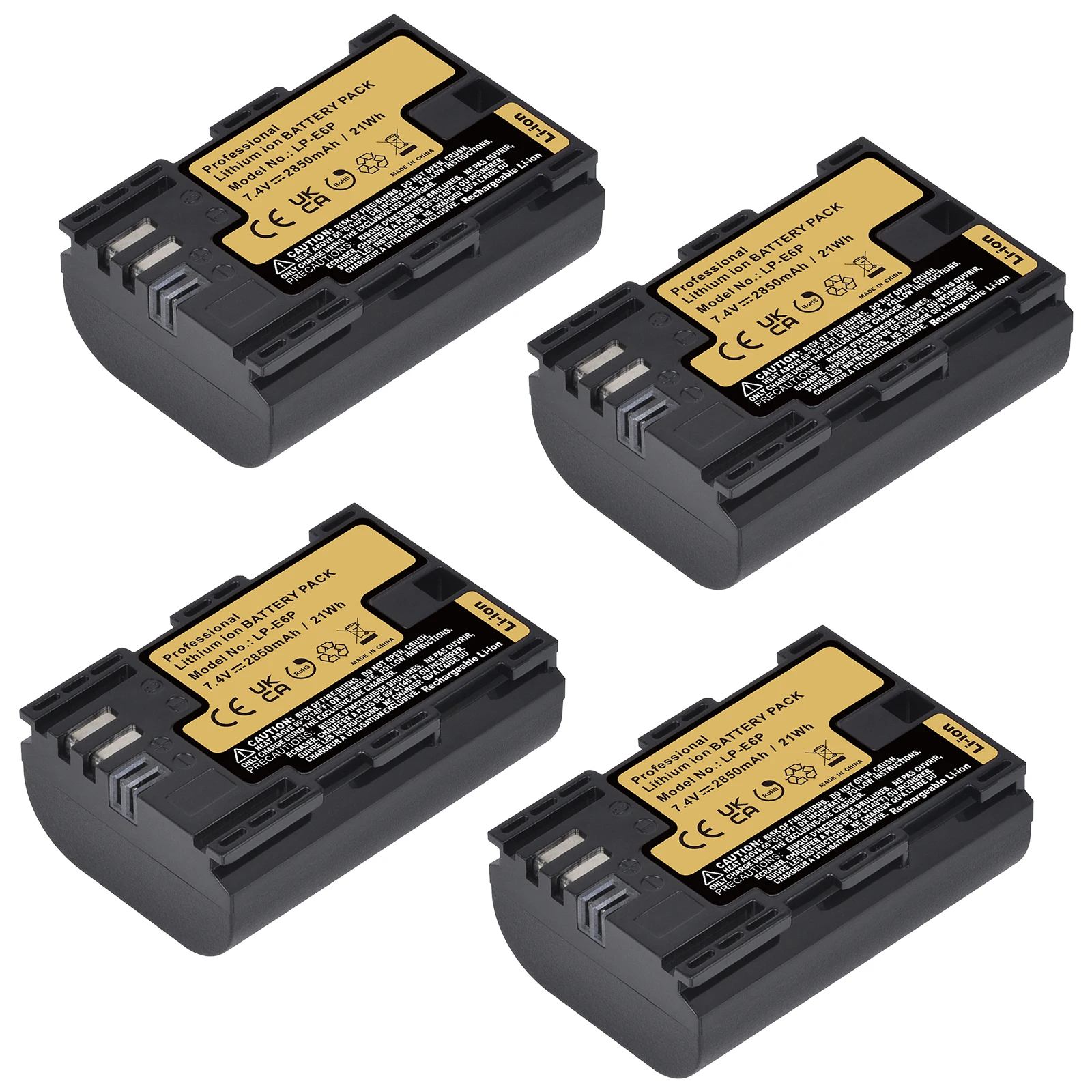 

DuraPro LP-E6P 2850mAh Battery for Canon EOS R5 Mark II,EOS 5DS R ,R5,R6,R7,6D, 7D ,80D, 90D,5D Mark II /Mark III Cameras