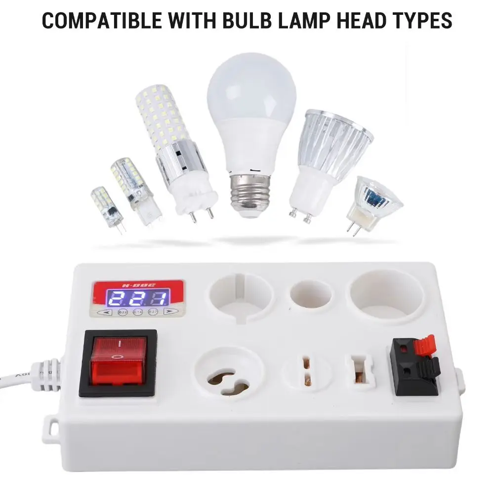 Multifunctional LED Power Tester Accurate Measurement Easy To Use Lamp Tester Box PC Casing Quick Fast Voltage Tester