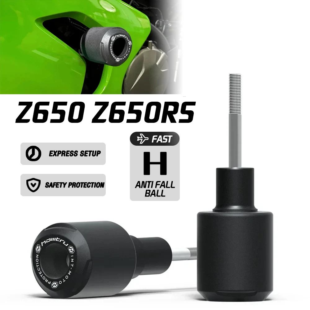 

Для мотоциклетных рамок Kawasaki Z650 2017-2024 и Z650RS 2024, аксессуары для слайдеров вилки, аксессуары для защиты двигателя