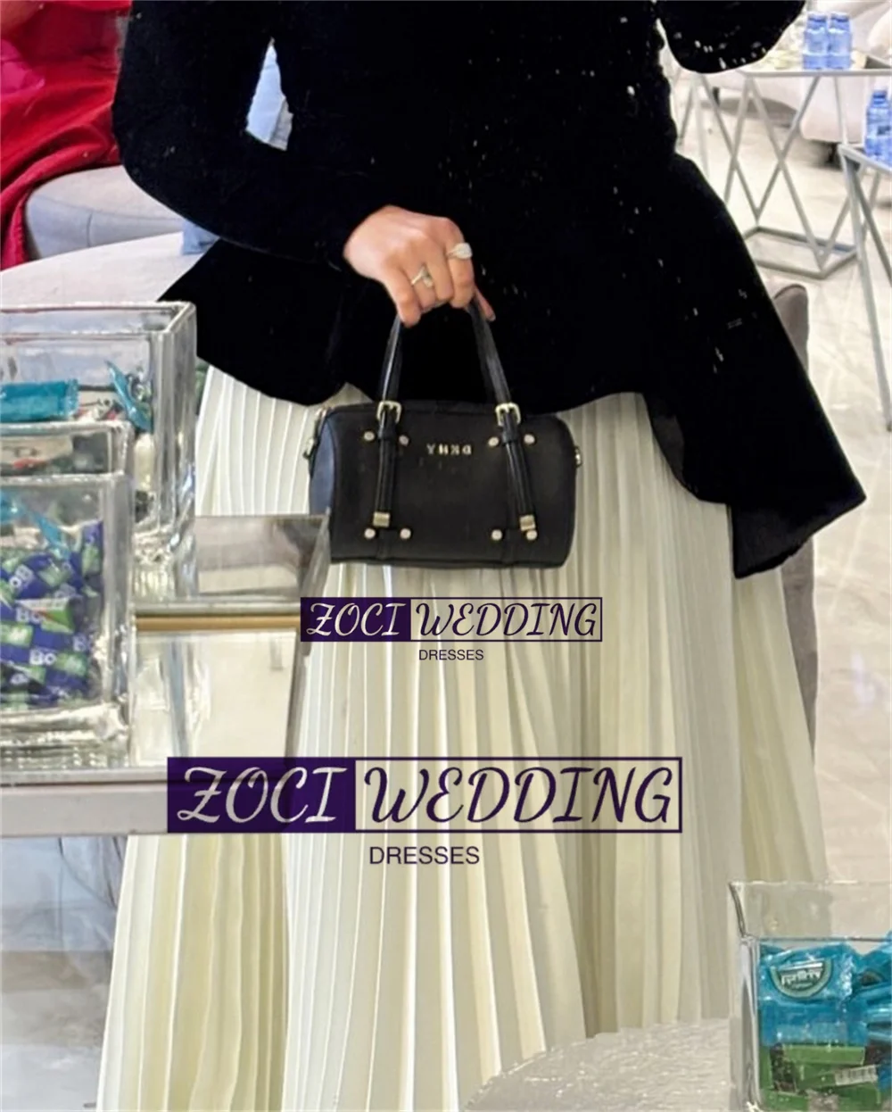 Zoci Velluto Scollo a V Abiti da ballo Pieghe in chiffon Aline Abiti da sera lunghi per occasioni speciali Abito da festa formale elegante aperto sul retro