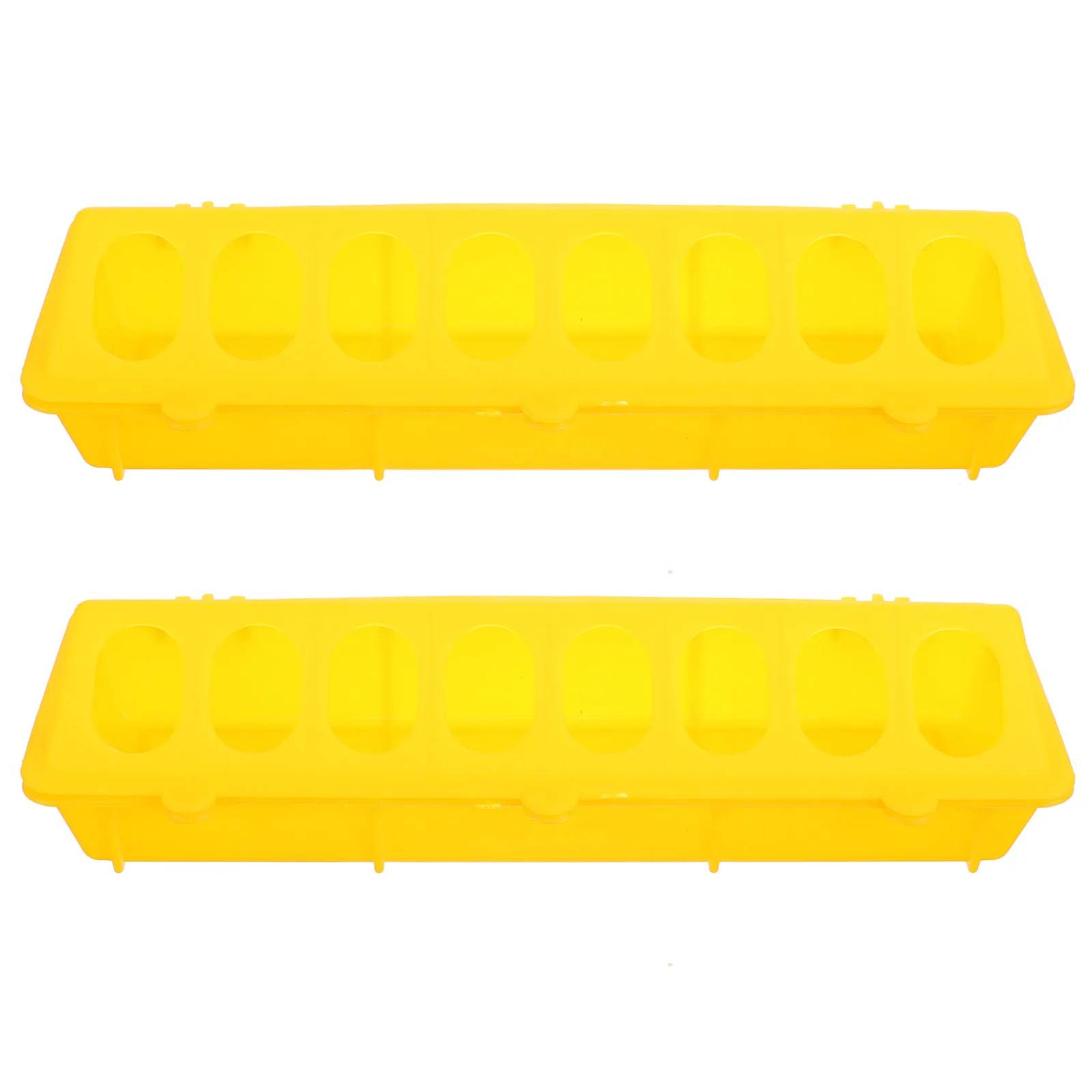 

2Pcs Durable Plastic Pigeon Feeding Containers Antidrop Troughs for Small Birds Water Trough Chicken Feeder Poultry Feeders