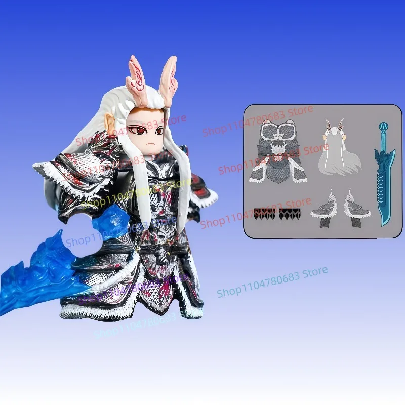 

MOC Building Blocks Magic Boy Stirring The Sea Ao Guang Mini Figure Assembly Model Display Piece Anime Cartoon Toy Gift