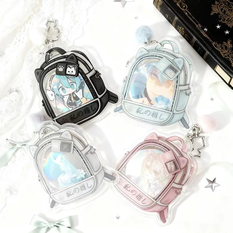 Aesthetic Ita Bag PVC Window Badge Display Case Scratch-Resistant Korean Fashion Badge Protector INS Kawaii Badge Display Bag