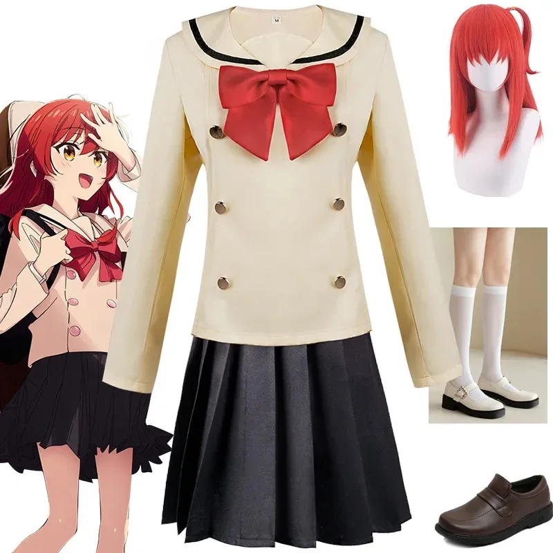 2025 12 BOCCHI The ROCK أنيمي تأثيري حلي Goto Hitori معطف السراويل دعوى Ijichi Nijika Yamada Ryo امرأة موحدة تي شيرت كامل التزلج