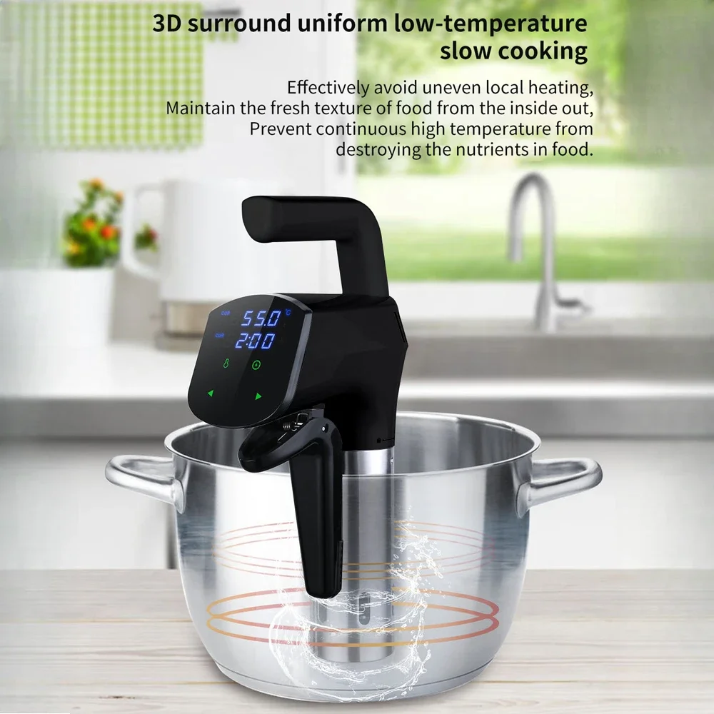 1100 واط فراغ Sous فيديو طباخ LCD اللمس شاشة ديجيتال الغمر المروج الطبخ الدقيق مقاوم للماء الذكية طباخ بطيء