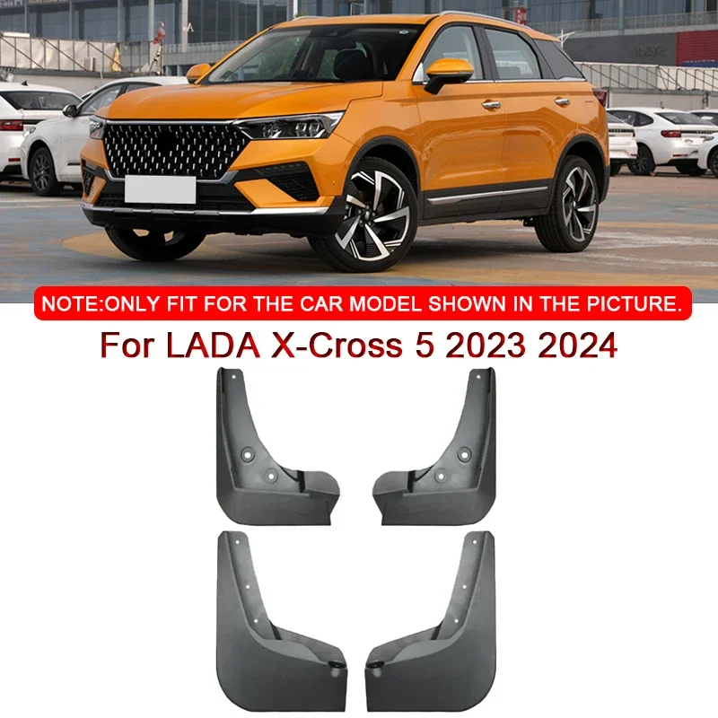 

For LADA X-Cross 5 2023 2024 Car Styling ABS Car Mud Flaps Splash Guard Mudguards MudFlaps Front Rear Fender Auto Accessories