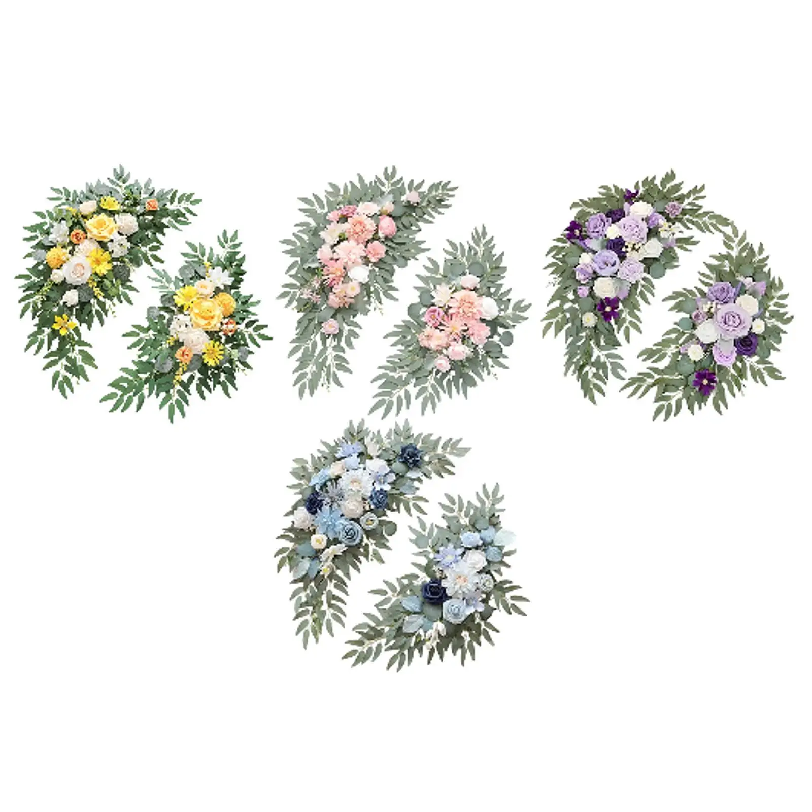 

2x Wedding Arch Flowers Arch Artificial Floral Arrangements Decorations