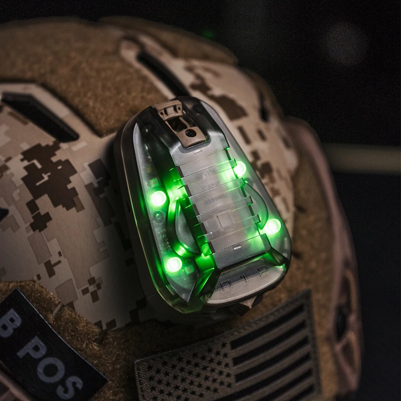 WADSN Helmet Light star 6 GEN 3 Signal Green Red IR Strobe Lamp Waterproof softair Survival Helmet led light in weapon light