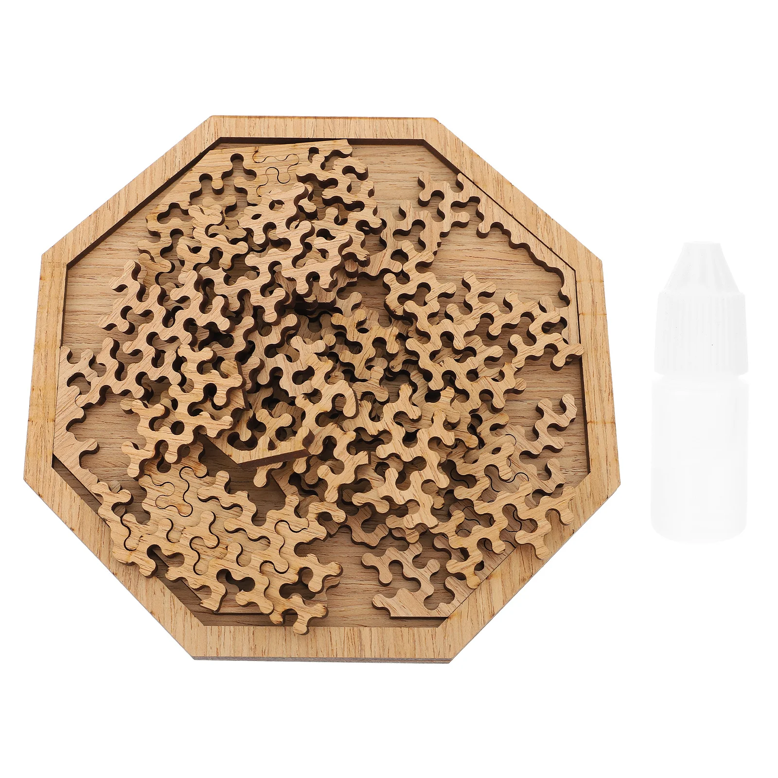 1Set Holz Puzzle Erwachsene Schwierigkeit Intelligenz Spiel Eltern Kind Freizeit Stressabbau Pädagogisches Kreative Puzzle