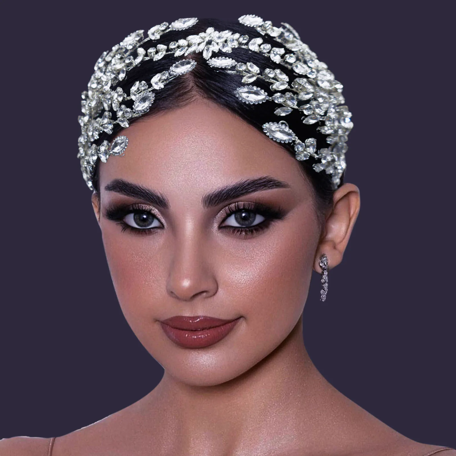 DZ083 Bridal Hair Piece Crystal Hair Accessories for Women and Girls Wedding Headbands Rhinestone Bridesmaid Headwear Headpeices