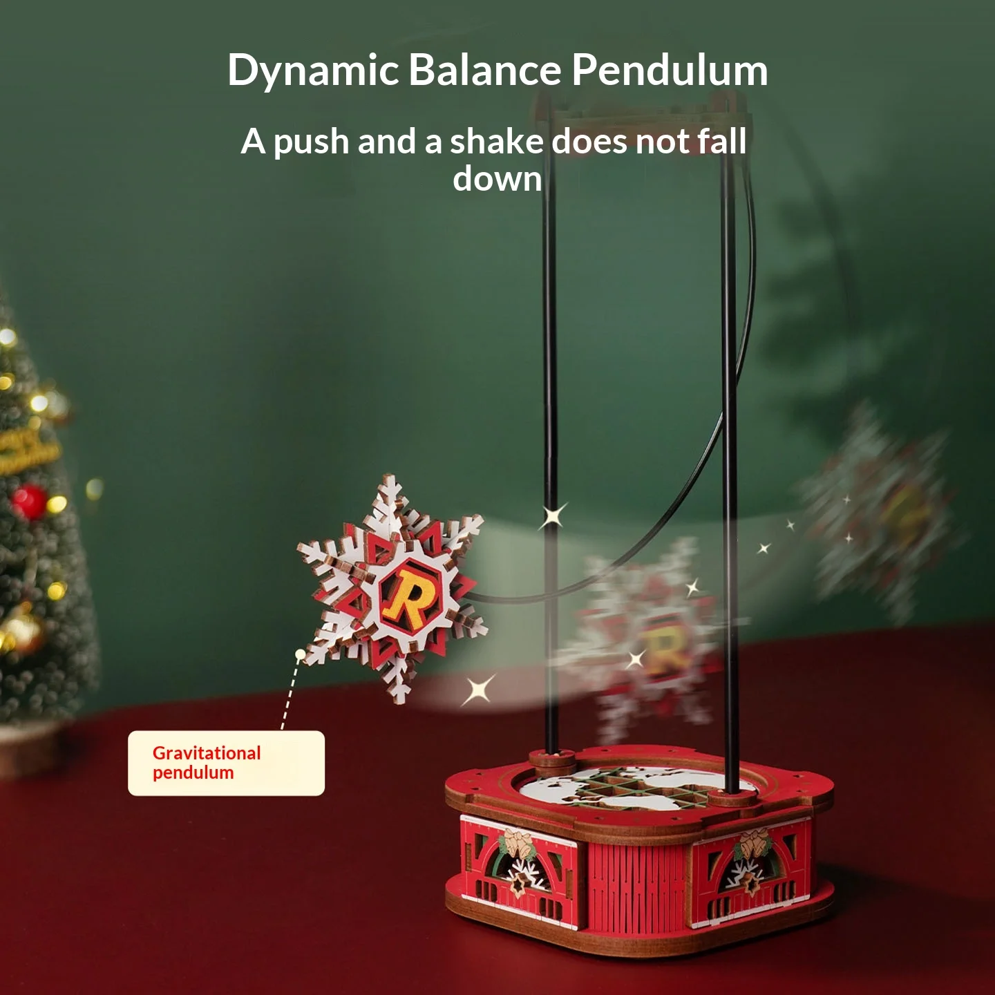 #￥Gravity Swing DIY Handmade Boy Girl Christmas Gift Creative Ornament Building Block Assembly Model