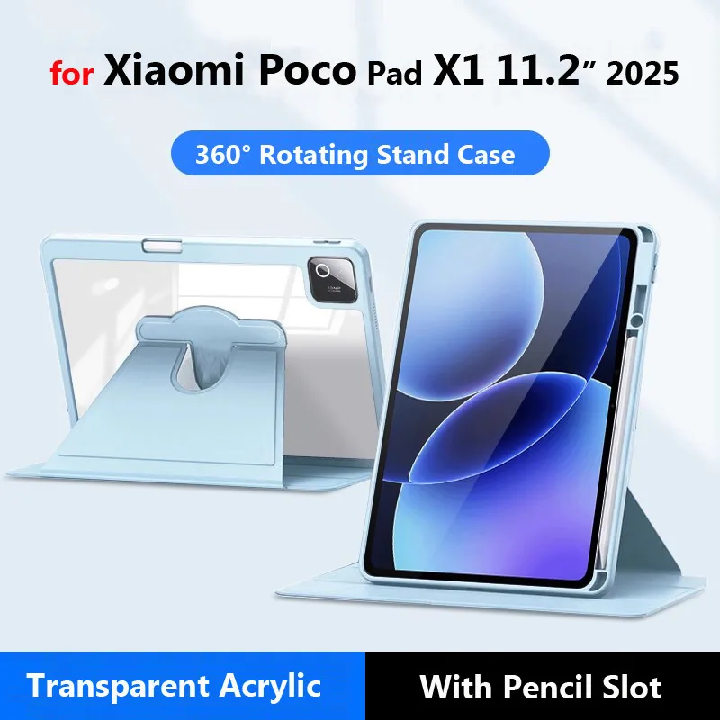 

Прозрачный акриловый чехол для Xiaomi Poco Pad X1 2025 11,2 дюйма Pad8 7 Pro 11,2 7 11,2 дюйма K Pad Mini 8,8 дюйма для Redmi Pad2 SE 11 SE 8,7