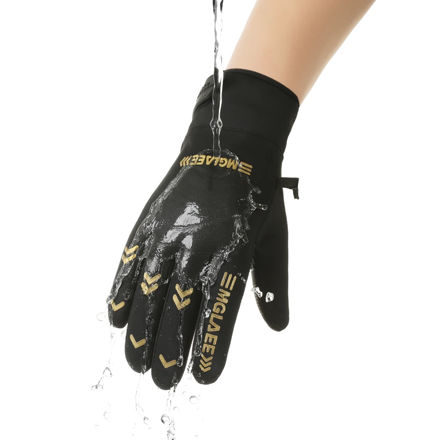 قفازات شتوية جديدة للرجال لعام 2025 لركوب الدراجات النارية شاشة لمس حرارية مانعة للانزلاق مقاومة للماء قفازات تزلج مبطنة بالصوف لركوب الدراجات #4