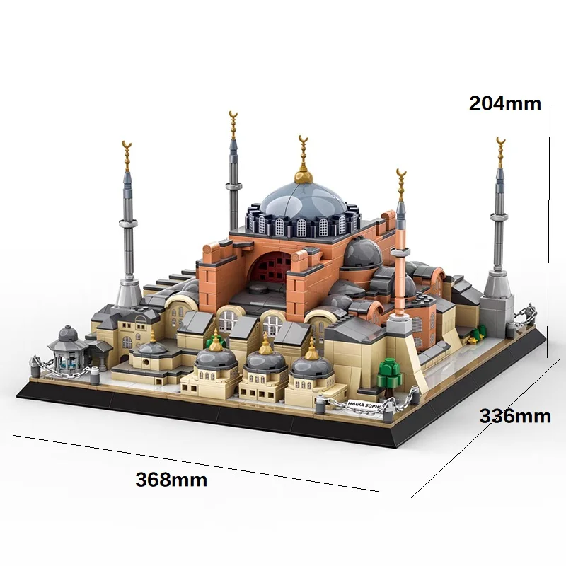 

Building Blocks Architecture Model Hagia Sophia Cathedral Modular Technology Building Blocks Festival Christmas Gift Toy