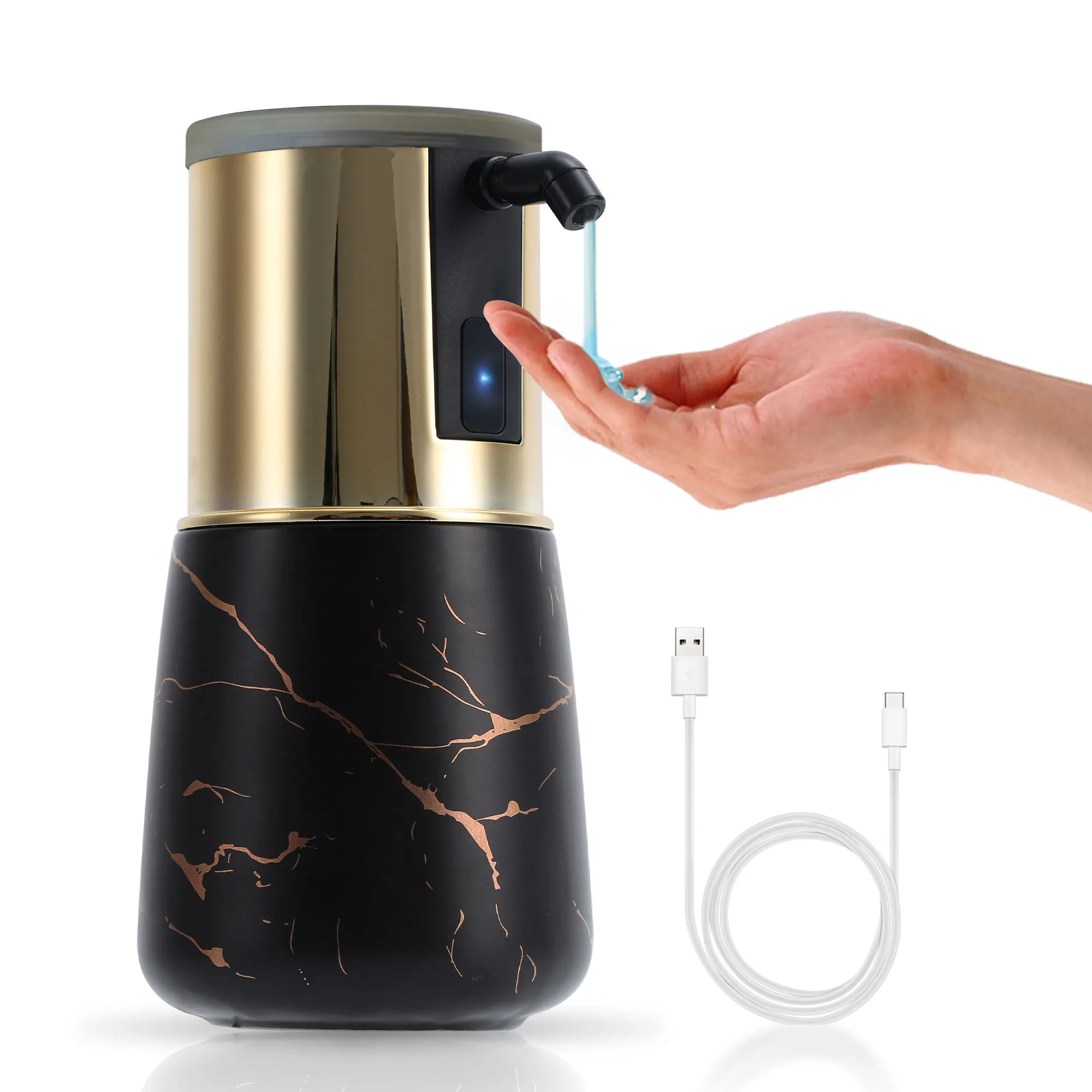 

Автоматический дозатор жидкого мыла с зарядкой через USB, машина для мытья посуды, гель для кухни, ванной комнаты, керамика, бесконтактная