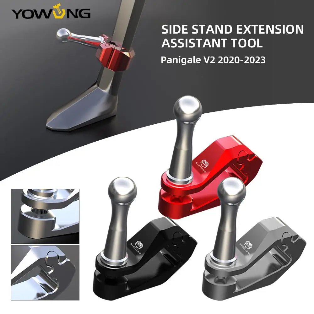 

New PANIGALEV2 Motorcycle Kickstand Side Stand Extension Foot Pedal Assistant Tool Support For Ducati Panigale V2 2020-2021-2023