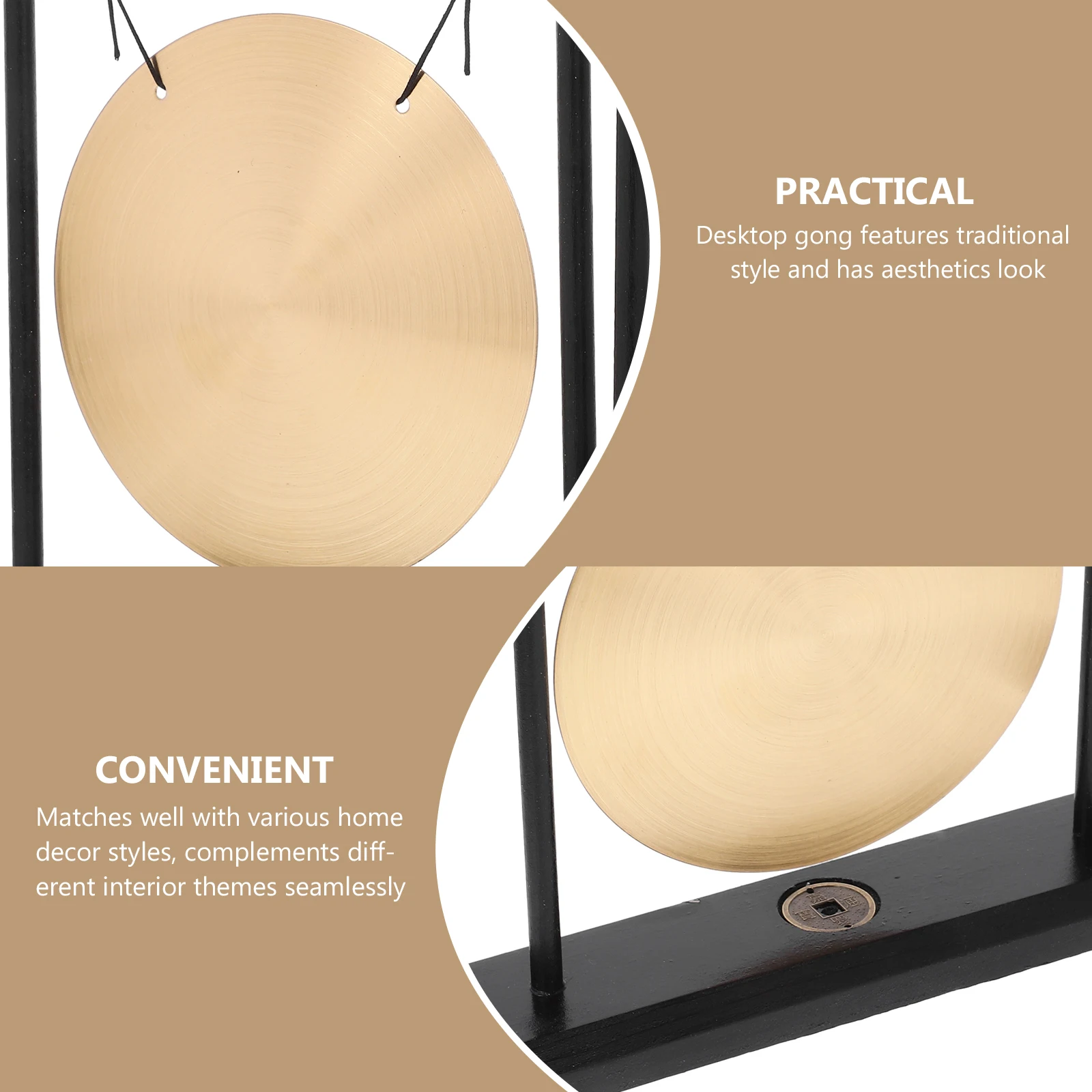 

Vaguelly Feng Shui Chinese Decor Living Room Table Centerpiece Desktop Ornament Bell Spiritual Home Accessories