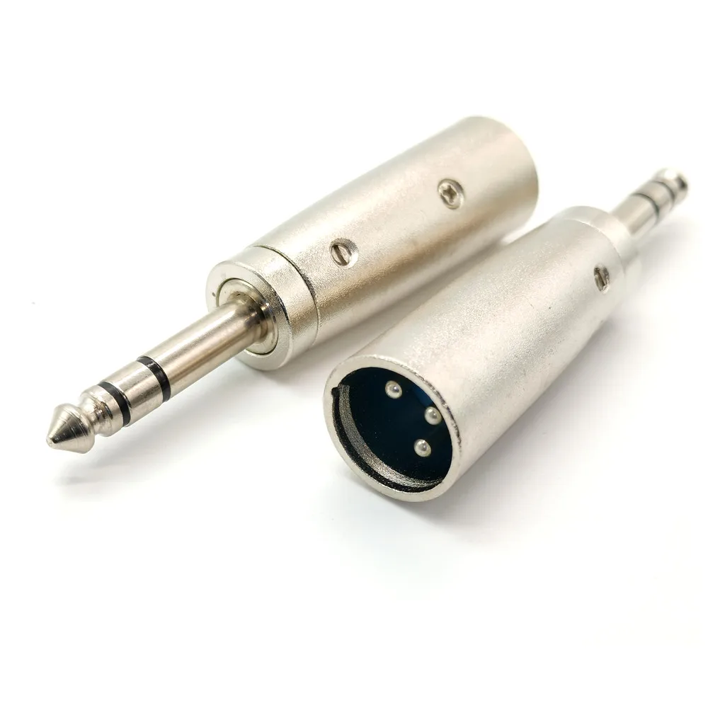 3Pin XLR Female To 6.35mm Male Mono Jack Lead Adapter Microphone 3pin XLR male to RCA female Leader Adapter Nickel Plated